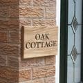 Personalised Oak House Name Sign from £19.99